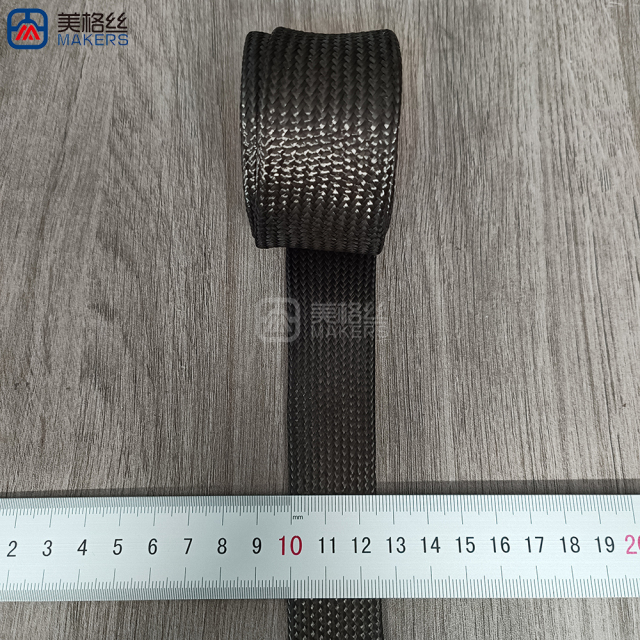 平铺直径25mm 3K碳纤维套管 编织保护套筒