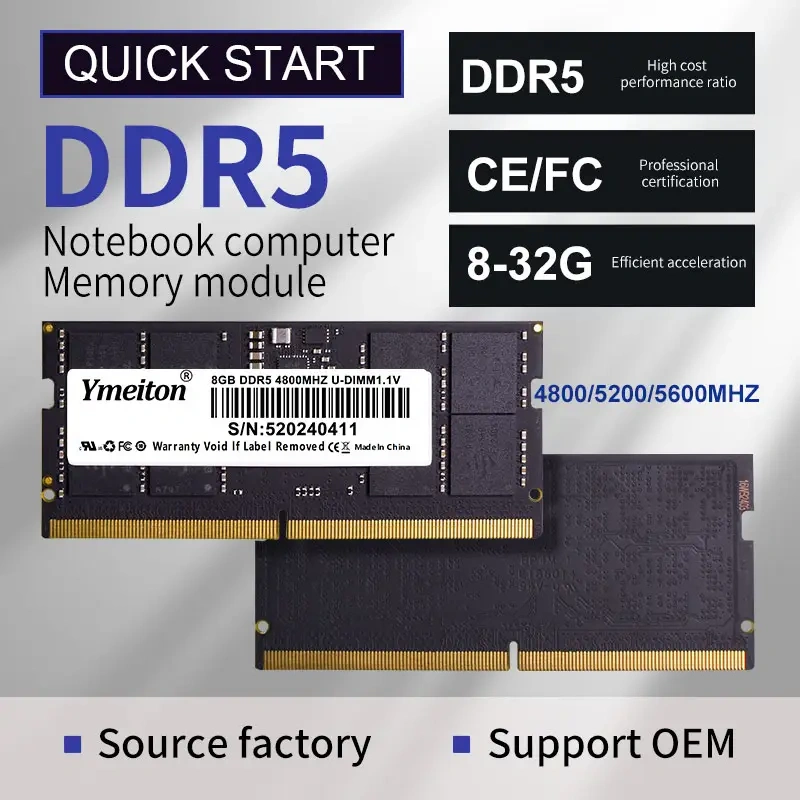Laptop DDR5 RAM Memory