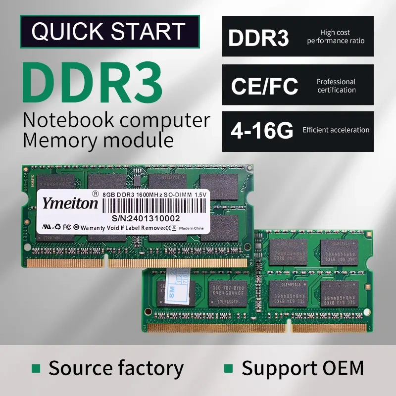 Laptop DDR3 RAM Memory Wholesale price starts from $4.3