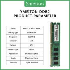Desktop DDR2 RAM Memory 1.5USD