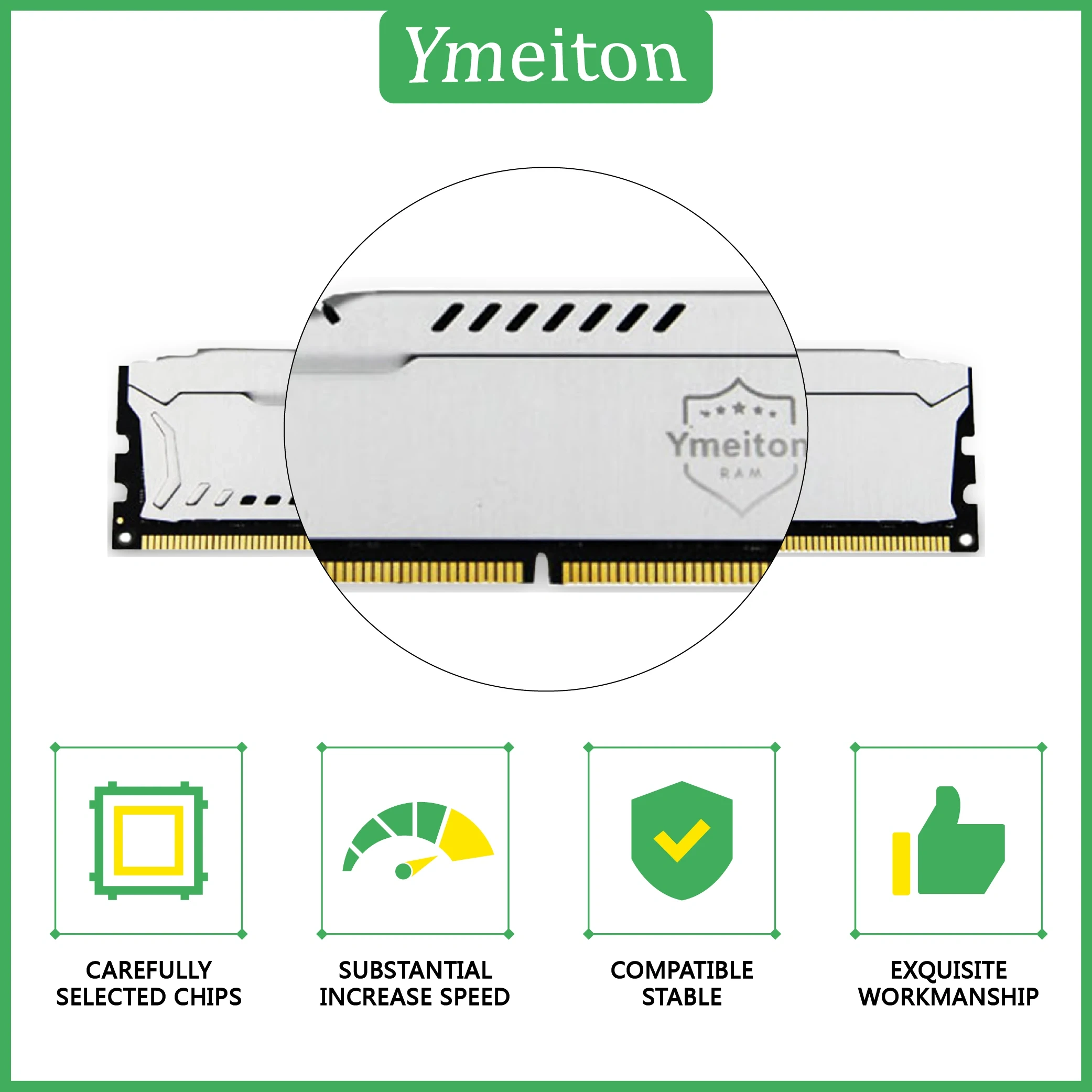 Desktop DDR5 RAM Memory With Heat Sink