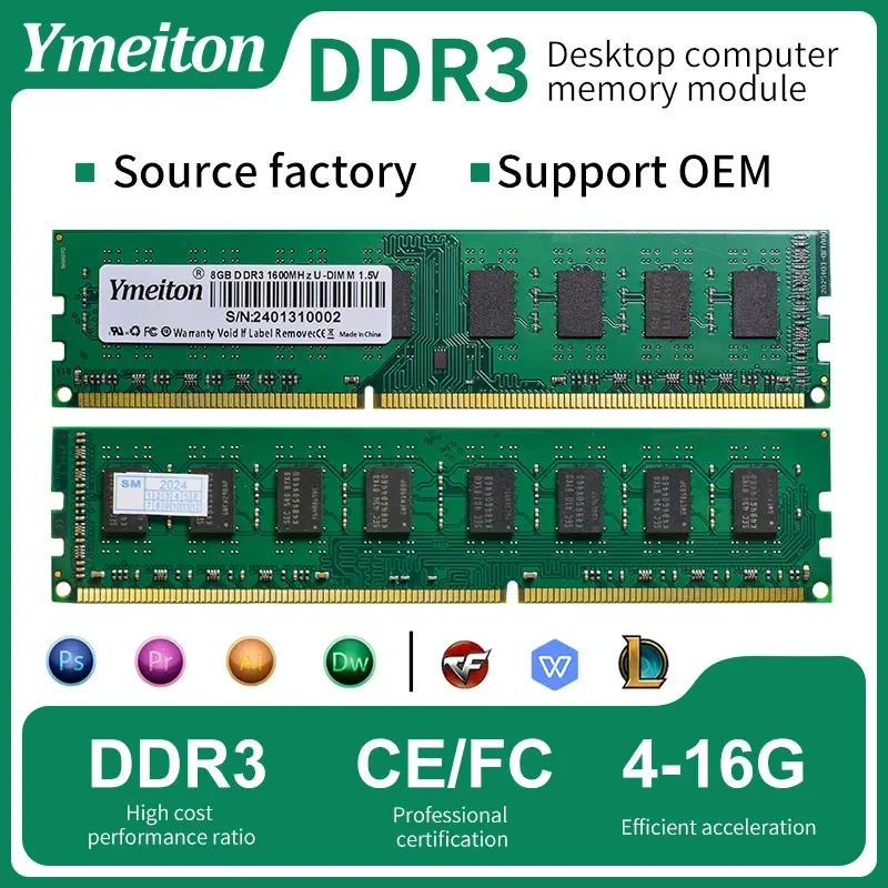 Desktop DDR3 RAM Memory Starting from $4.3