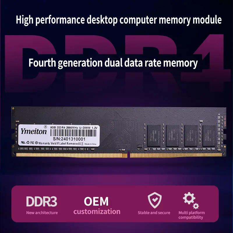 Desktop DDR4 RAM Memory With Heat Sink