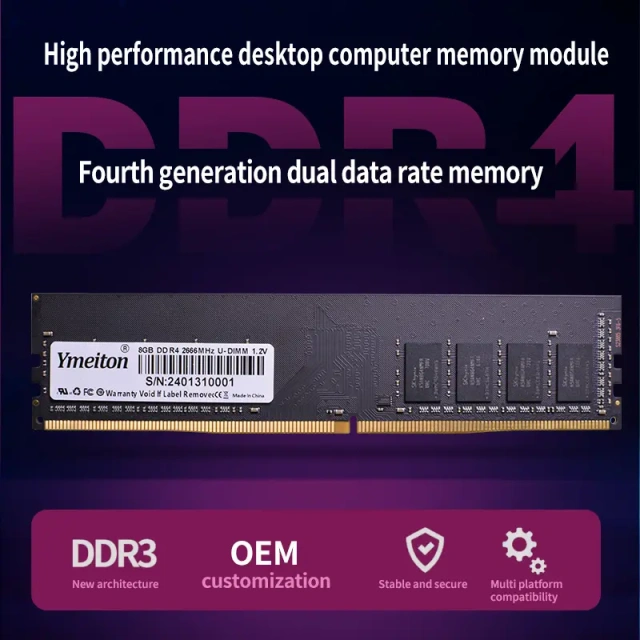 Desktop DDR4 RAM Memory With Heat Sink