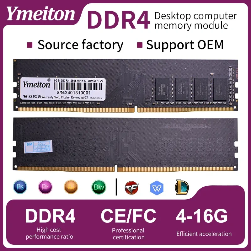 Desktop DDR4 RAM Memory Starting from $6.3