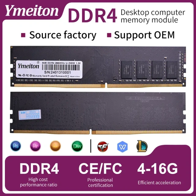 Desktop DDR4 RAM Memory Starting from $6.3