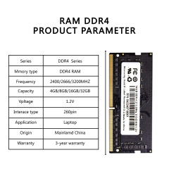 Laptop DDR4 RAM Memory