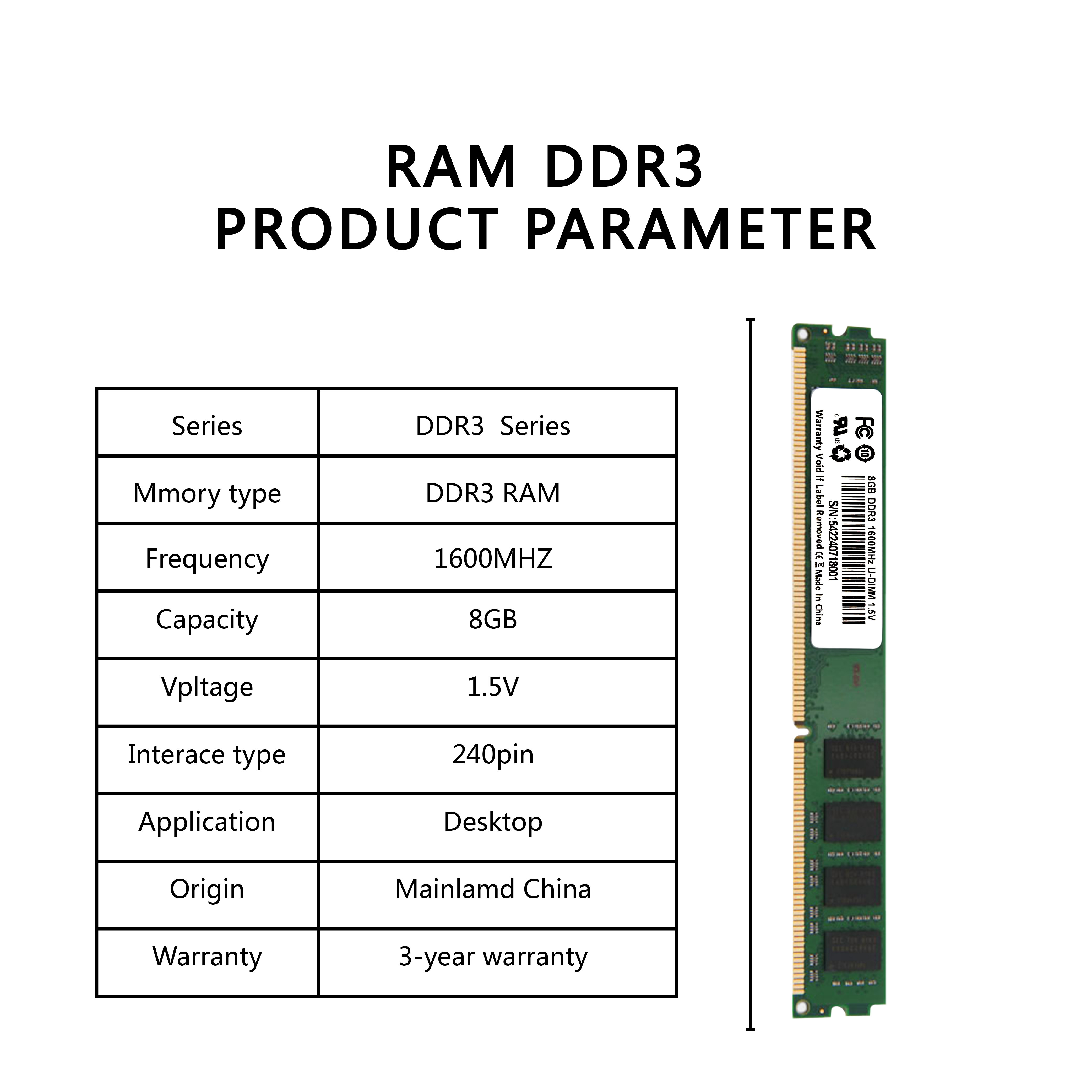 Desktop DDR3 RAM Memory Starting from $4.3
