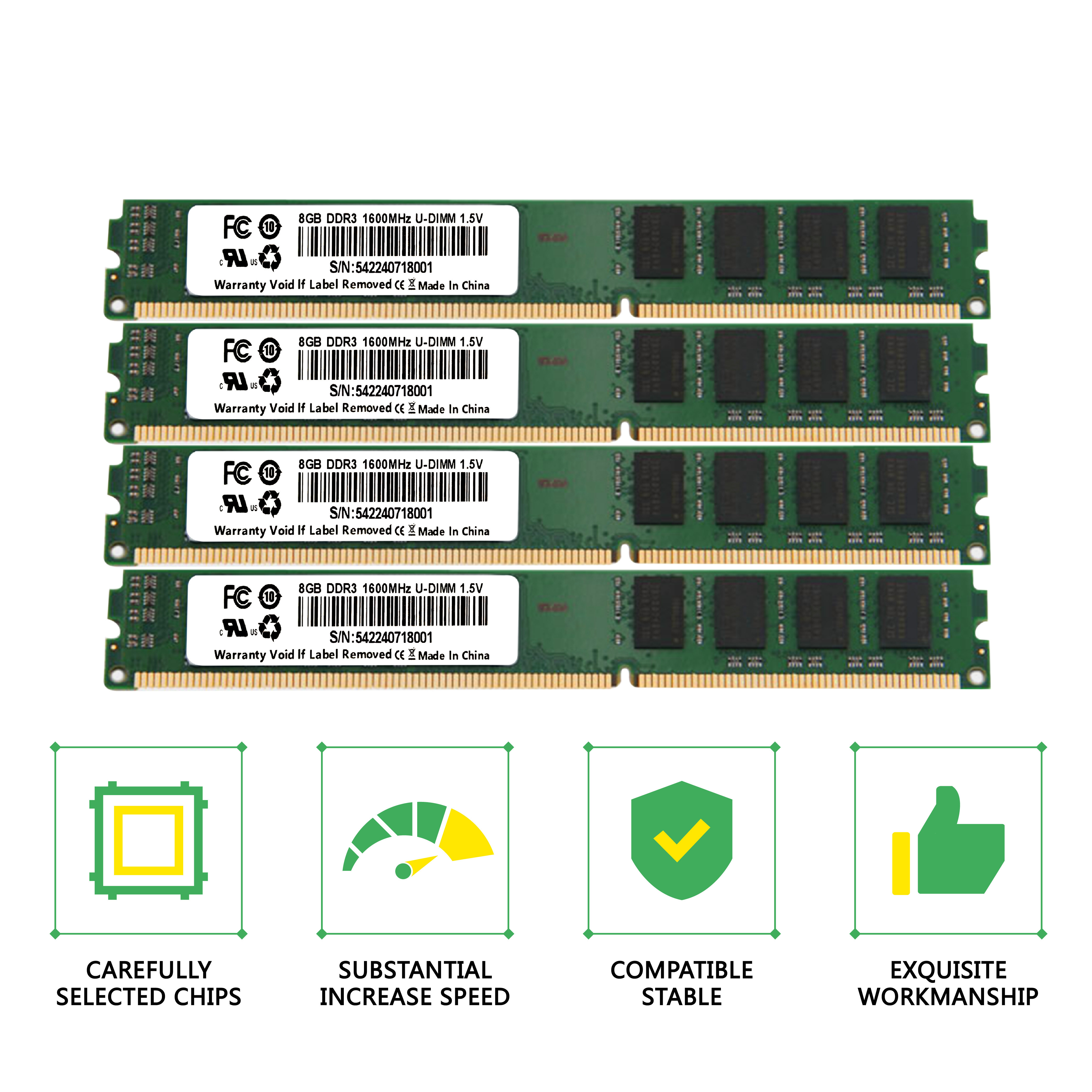 Desktop DDR3 RAM Memory Starting from $4.3