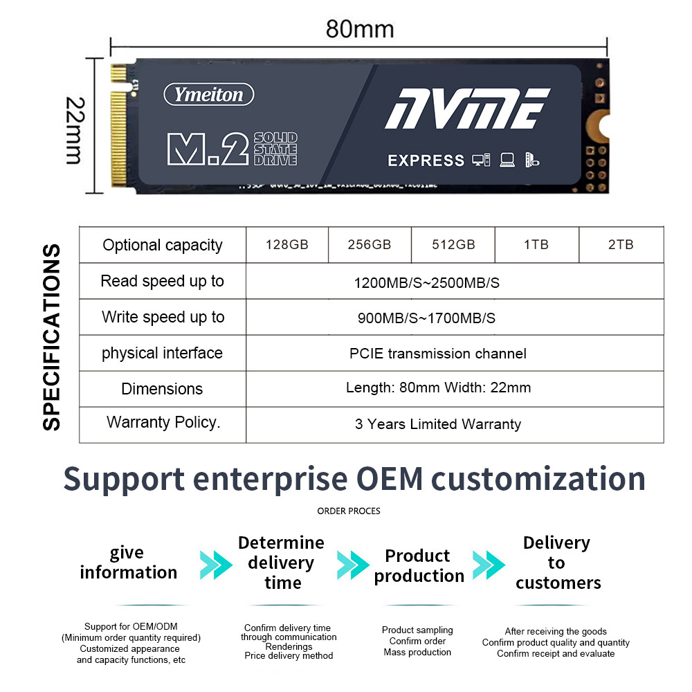 OEM SSD | M.2 PCIE NVME | Computer Hardware | Solid State Disk