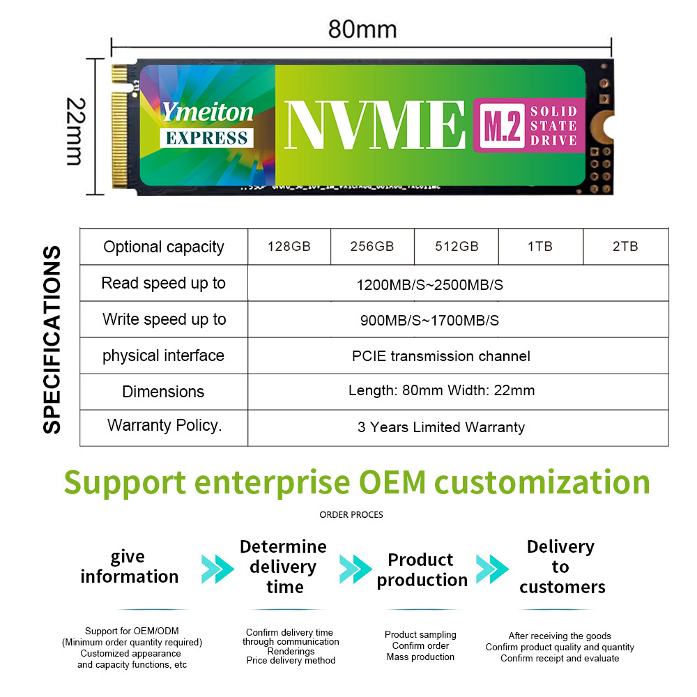 OEM SSD | M.2 PCIE NVME | Computer Hardware | Solid State Disk