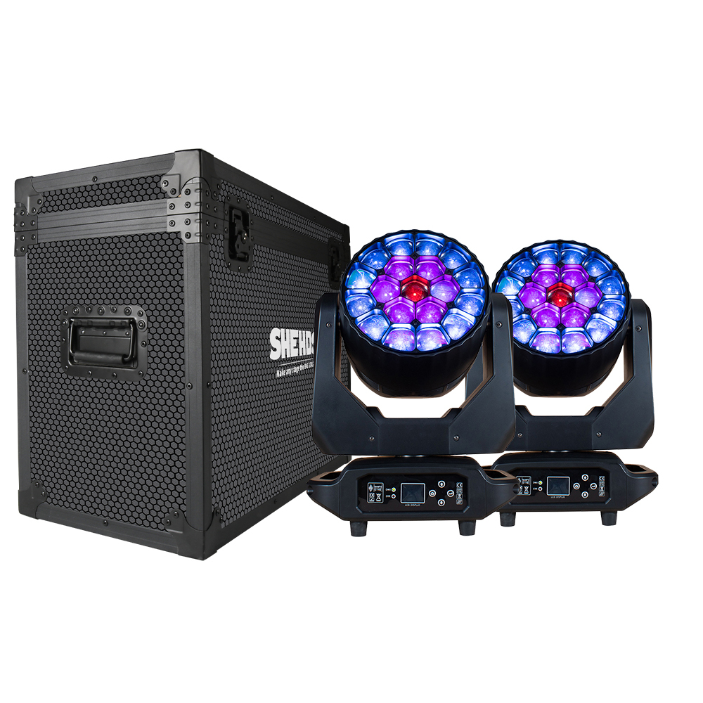 SHEHDS JMS WEBB LED Wash Big Bee Eye 19x20W & 19x40W RGBW Moving Head Light for Church Wedding Concert Theater Performance Stage
