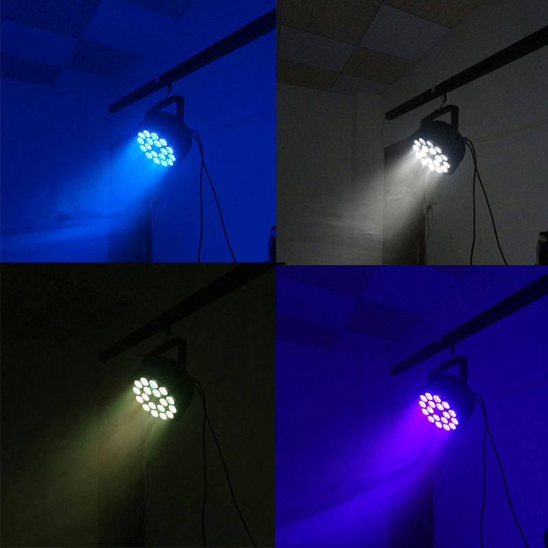 SHEHDS LED Flat 18x18W RGBWA+UV DJ Par For Church