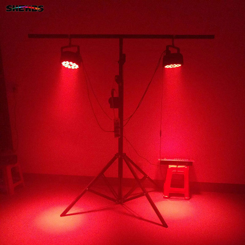 SHEHDS LED Flat 18x18W RGBWA+UV DJ Par For Church