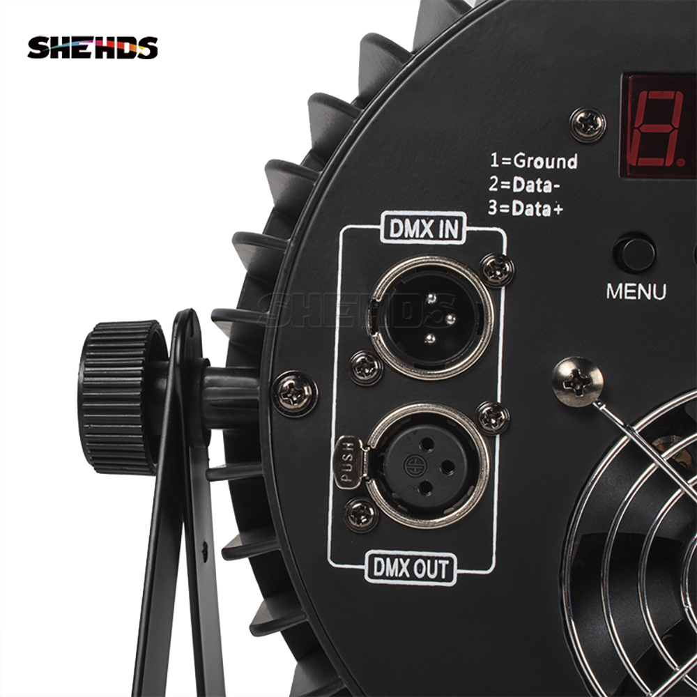 SHEHDS LED Flat 18x18W RGBWA+UV DJ Par For Church