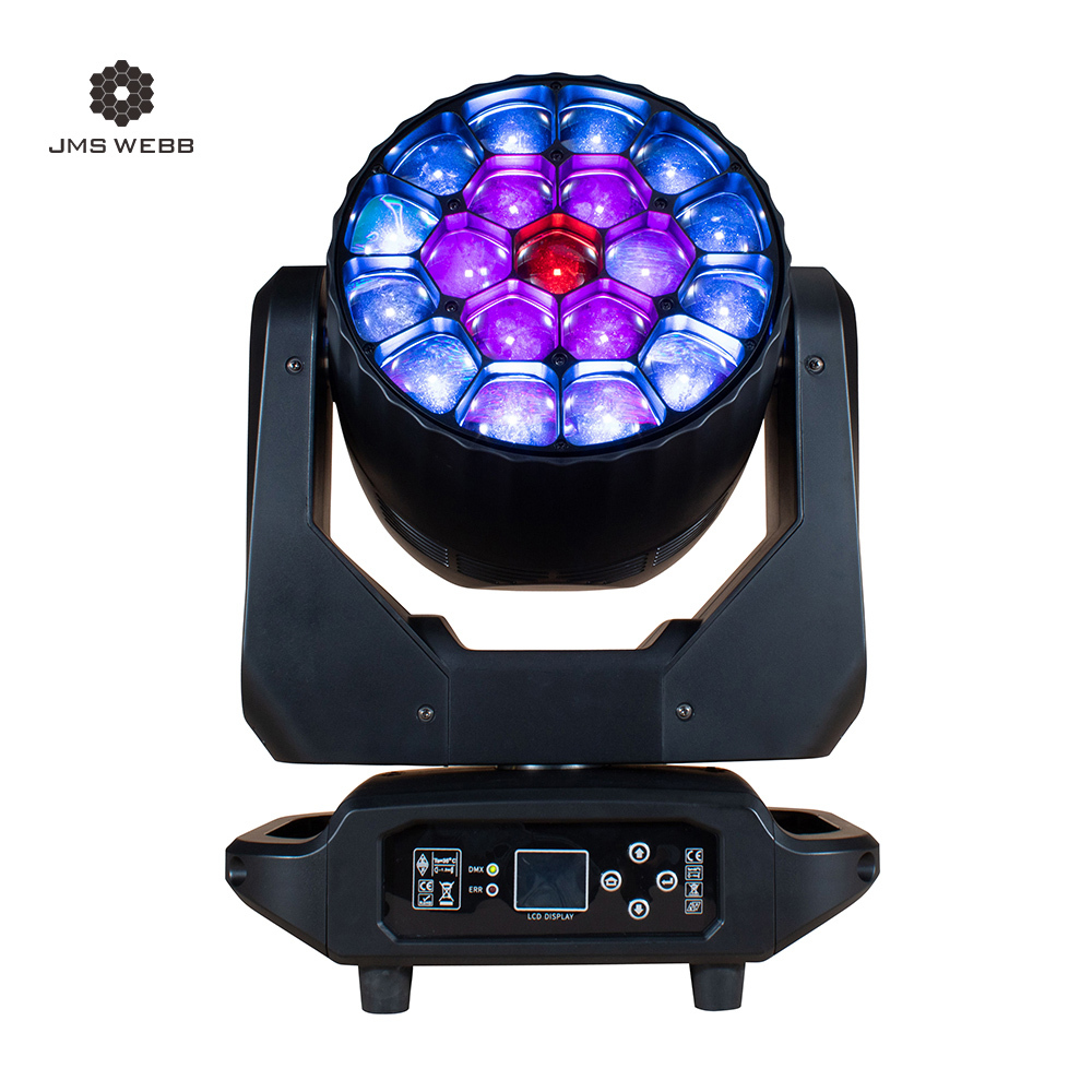 SHEHDS JMS WEBB LED Wash Big Bee Eye 19x20W & 19x40W RGBW Moving Head Light for Church Wedding Concert Theater Performance Stage