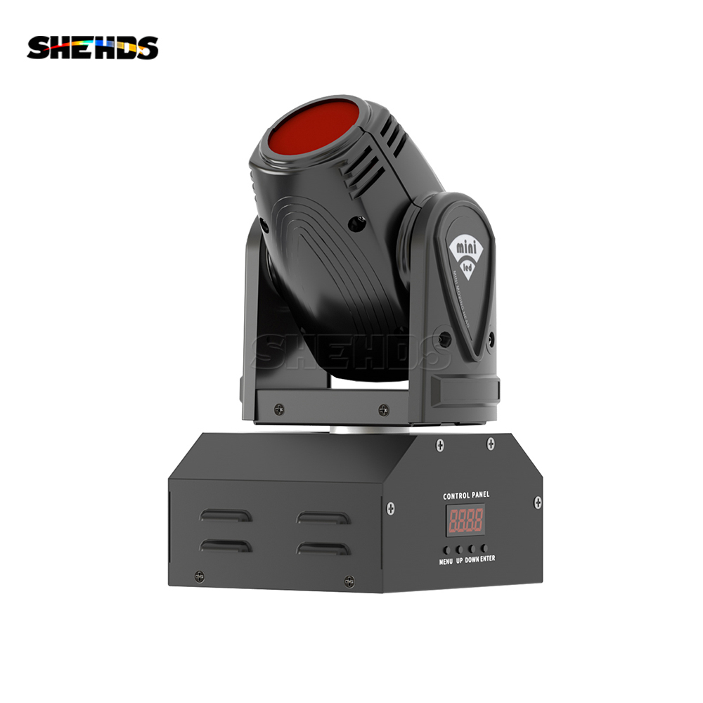 SHEHDS Mini LED Spot Beam 10W Lighting Moving Head Light for Church Theater