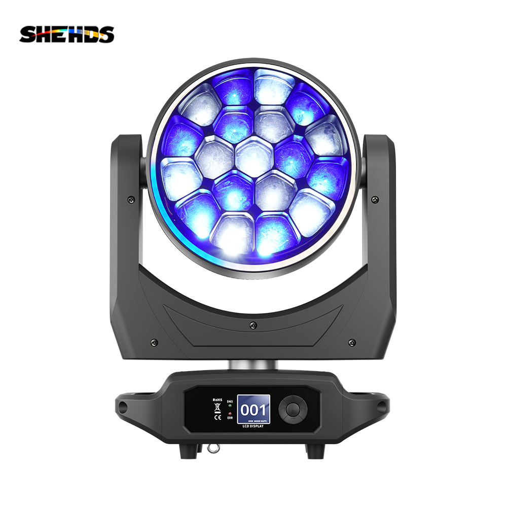 SHEHDS JMS WEBB LED Bees Eyes 19x40W - Ring Effect Zoom&Beam&Wash RGBW 4in1 Light  For Stage Performance