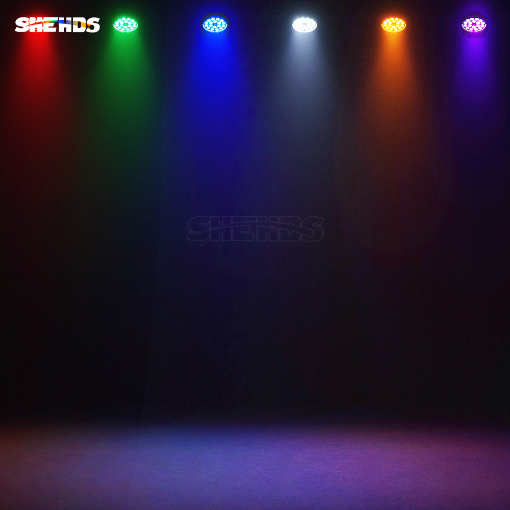 SHEHDS LED Zoom&Wash 18x18W RGBWA+UV Big Aluminum Par For Night Club