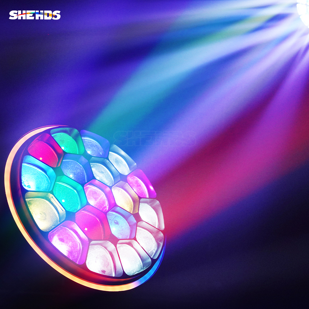 SHEHDS JMS WEBB LED Bees Eyes 19x40W - Ring Effect Zoom&Beam&Wash RGBW 4in1 Light  For Stage Performance