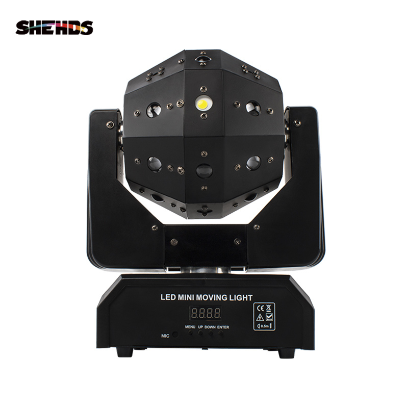 SHEHDS New High Brightness 16X3W LED Football Moving head light 3in1(Beam&Laser&Strobe) Lighting Red and Green Laser For Disco
