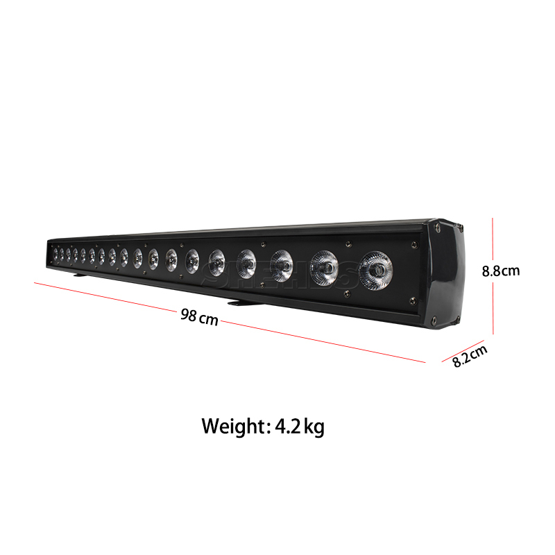 LED 6in1 RGBWA+UV Wall Wash Light DJ Party Bar Wedding Stage Effect