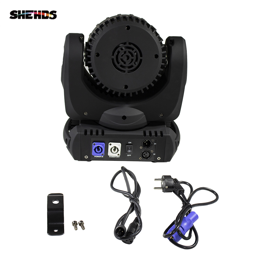 SHEHDS LED Beam 12x12W RGBW Moving Head Light DMX512 Good for Patry DJ Disco Concert