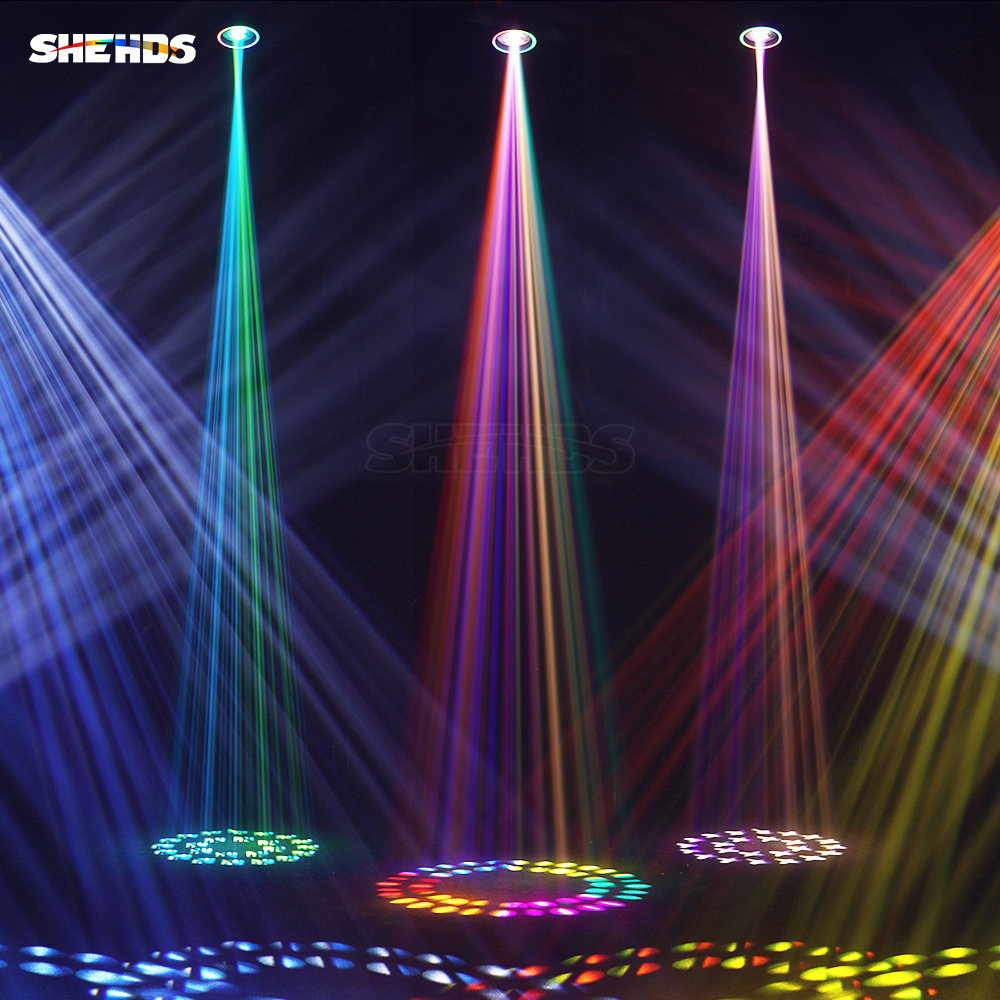 SHEHDS GalaxyJet (Bulb) Waterproof IP65 380W 19R Beam Moving Head Lighting With Ring Effect For outdoor Stages Concerts Night Club