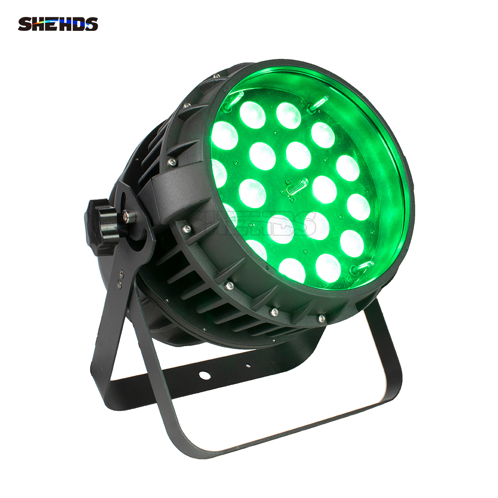 SHEHDS  LED Zoom Par Light 18x18W 6in1 RGBWA+UV IP65 Waterproof Lighting For Outdoor Performace Stage DJ Club