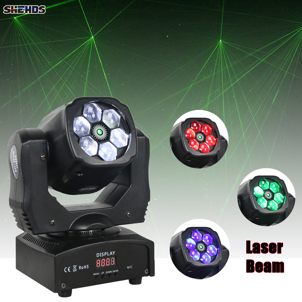 JMS WEBB Laser+Beam 6x15W RGBW Moving Head For DJ Disco Club Show