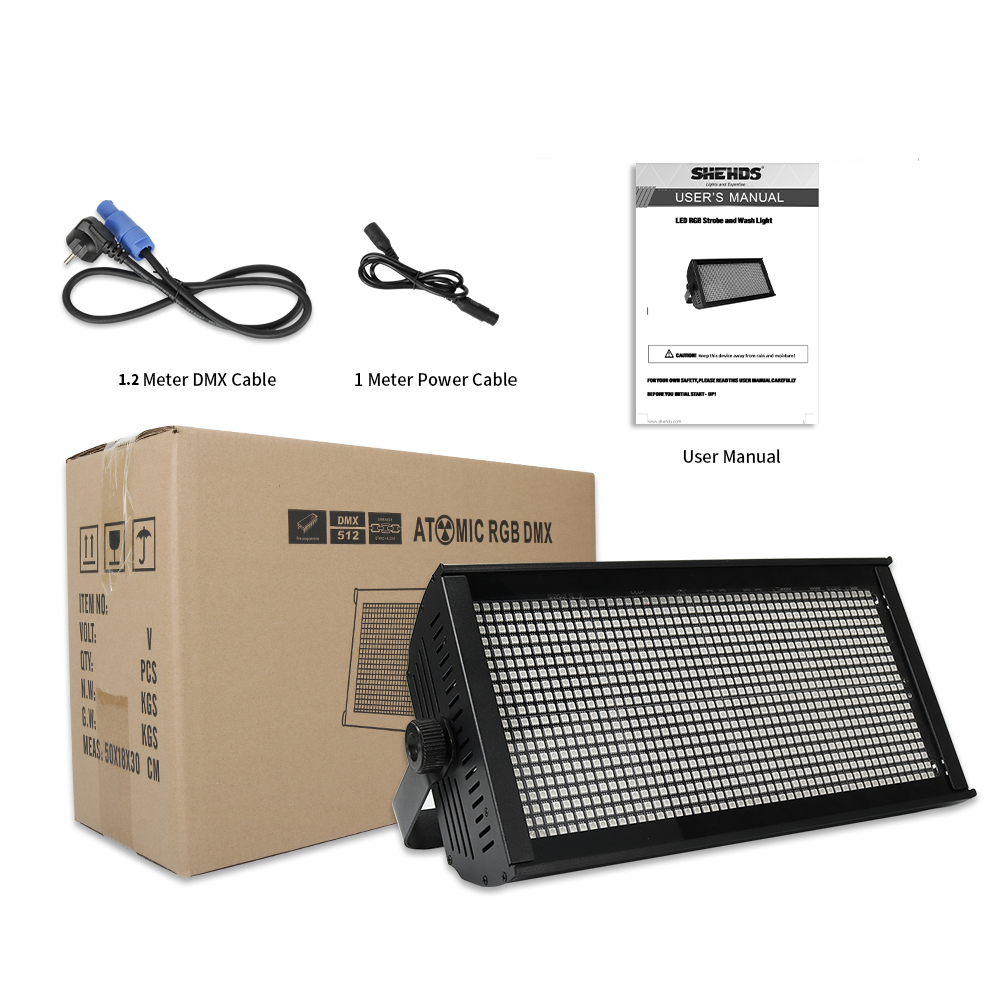SHEHDS LED Strobe 200W RGB Panel For Band Weeding Performances