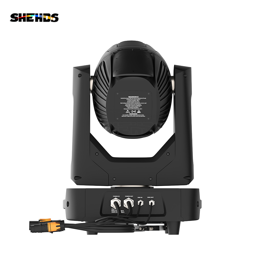 SHEHDS GalaxyJet (Bulb) Waterproof IP65 380W 19R Beam Moving Head Lighting With Ring Effect For outdoor Stages Concerts Night Club