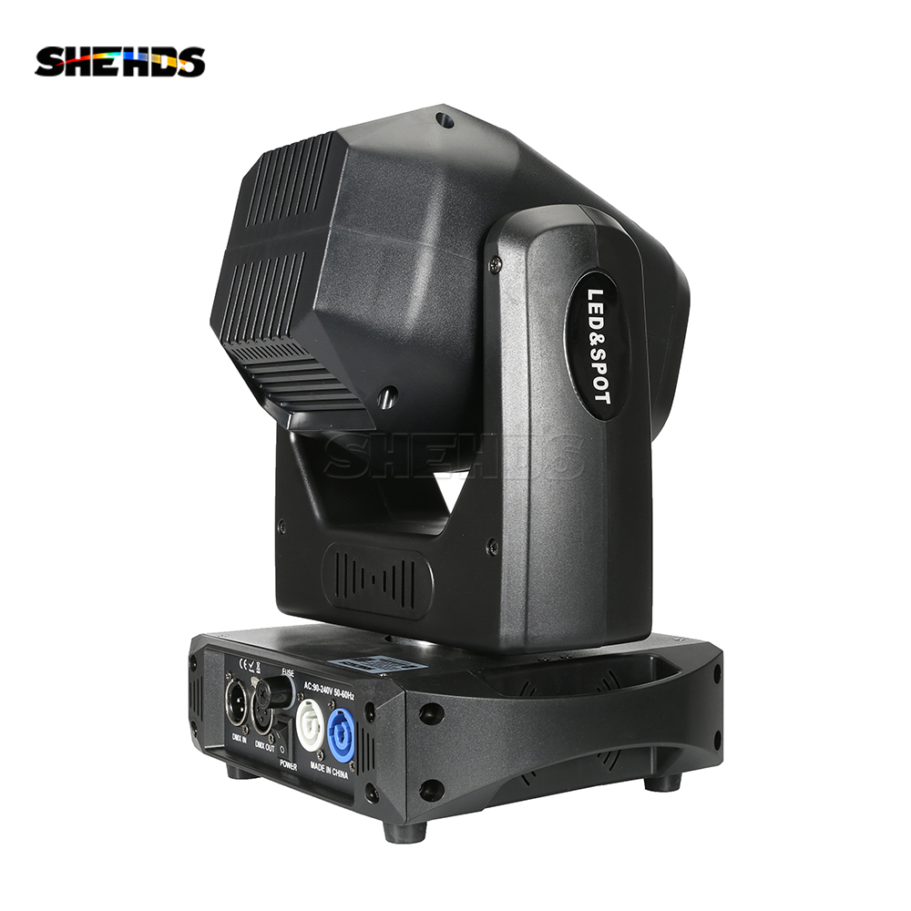 SHEHDS (6-Prism) LED Spot 100W Gobo Lights With LED Ring and LCD Display Moving Head Stage Effect Lighting DJ Disco