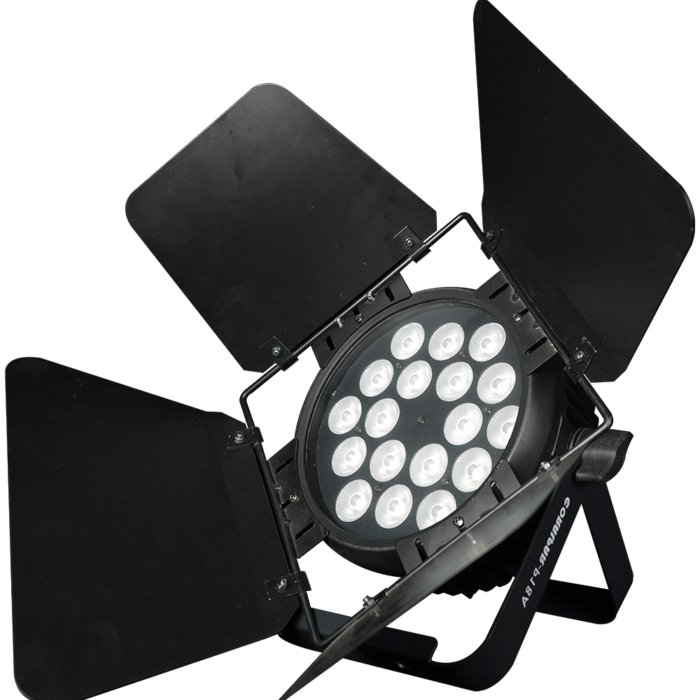 SHEHDS  Aluminum Alloy LED Flat Par 18x12W RGBWA+UV New Waterproof Touchscreens With RDM Function Lighting For DJ Wedding