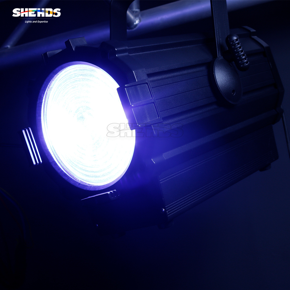SHEHDS  250W RGBW With Barndoor Pulse Strobe Spotlight For DJ Club Wedding KTV