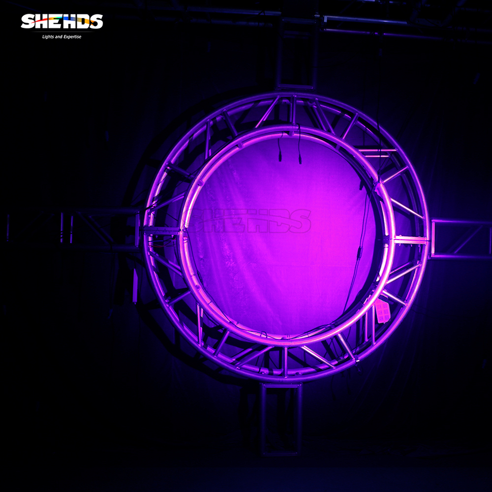 SHEHDS  250W RGBW With Barndoor Pulse Strobe Spotlight For DJ Club Wedding KTV