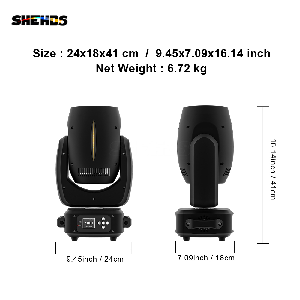 SHEHDS LED 180W Beam Moving Head Lighting For Stage Concert Wedding
