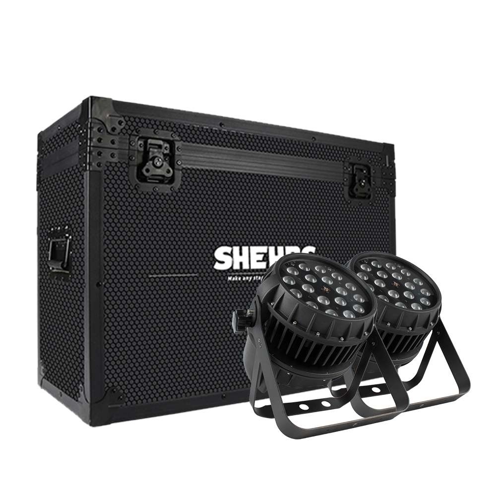 SHEHDS  LED Zoom Par Light 18x18W 6in1 RGBWA+UV IP65 Waterproof Lighting For Outdoor Performace Stage DJ Club