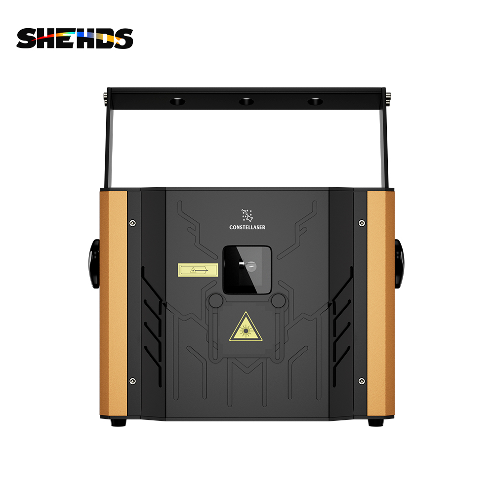 SHEHDS Constellaser 6W RGB Animation Laser Semiconductor Laser With DMX512 & ILDA & RJ45 Art Net Connector For Night/DJ Club Wedding