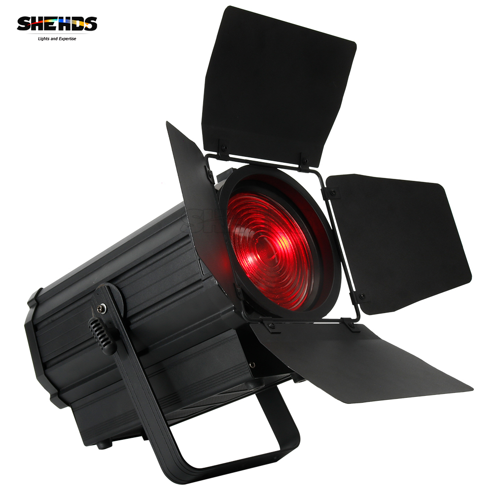 SHEHDS  250W RGBW With Barndoor Pulse Strobe Spotlight For DJ Club Wedding KTV