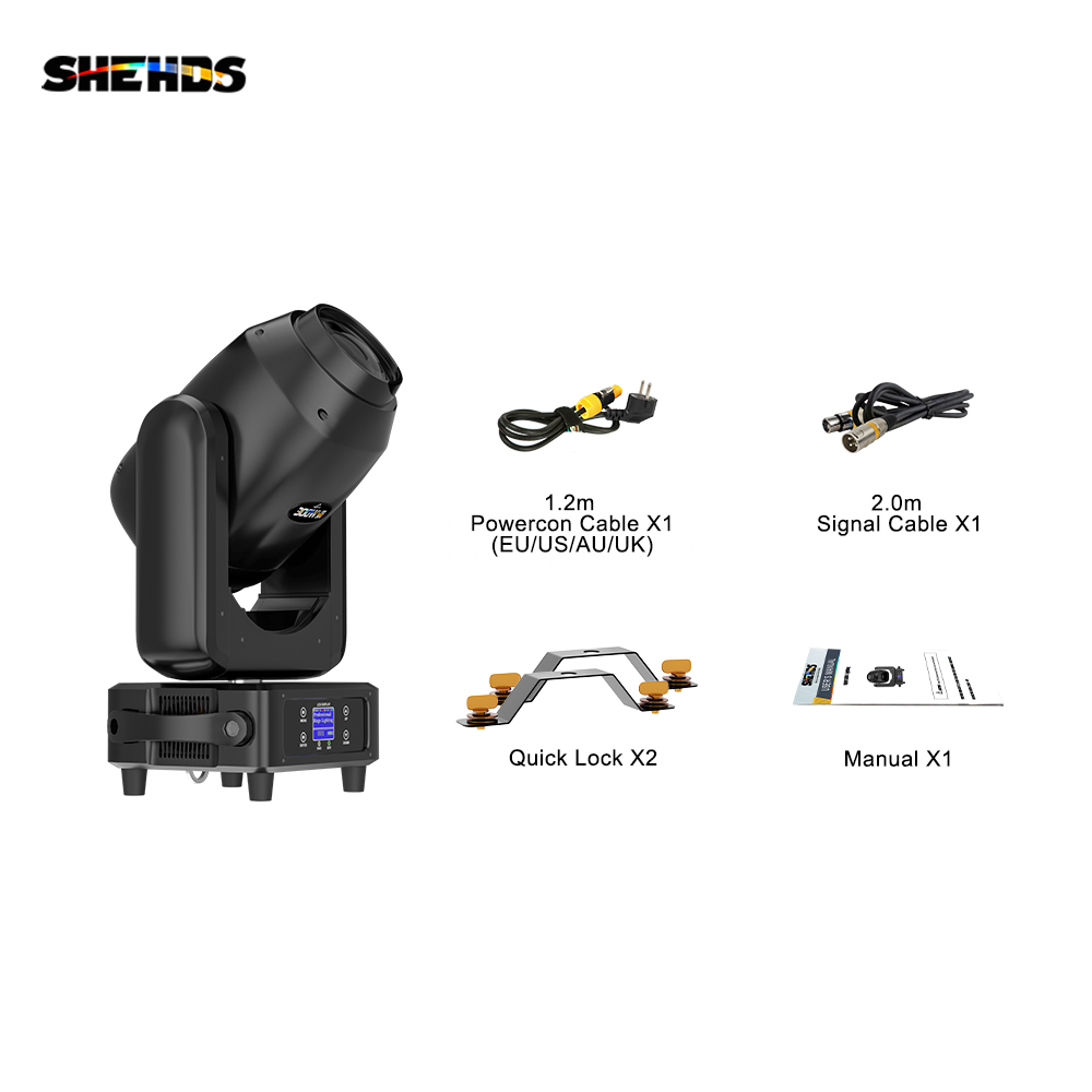 SHEHDS LED Beam&Spot&Wash 300W Moving Head For Concert Band Dancing Room