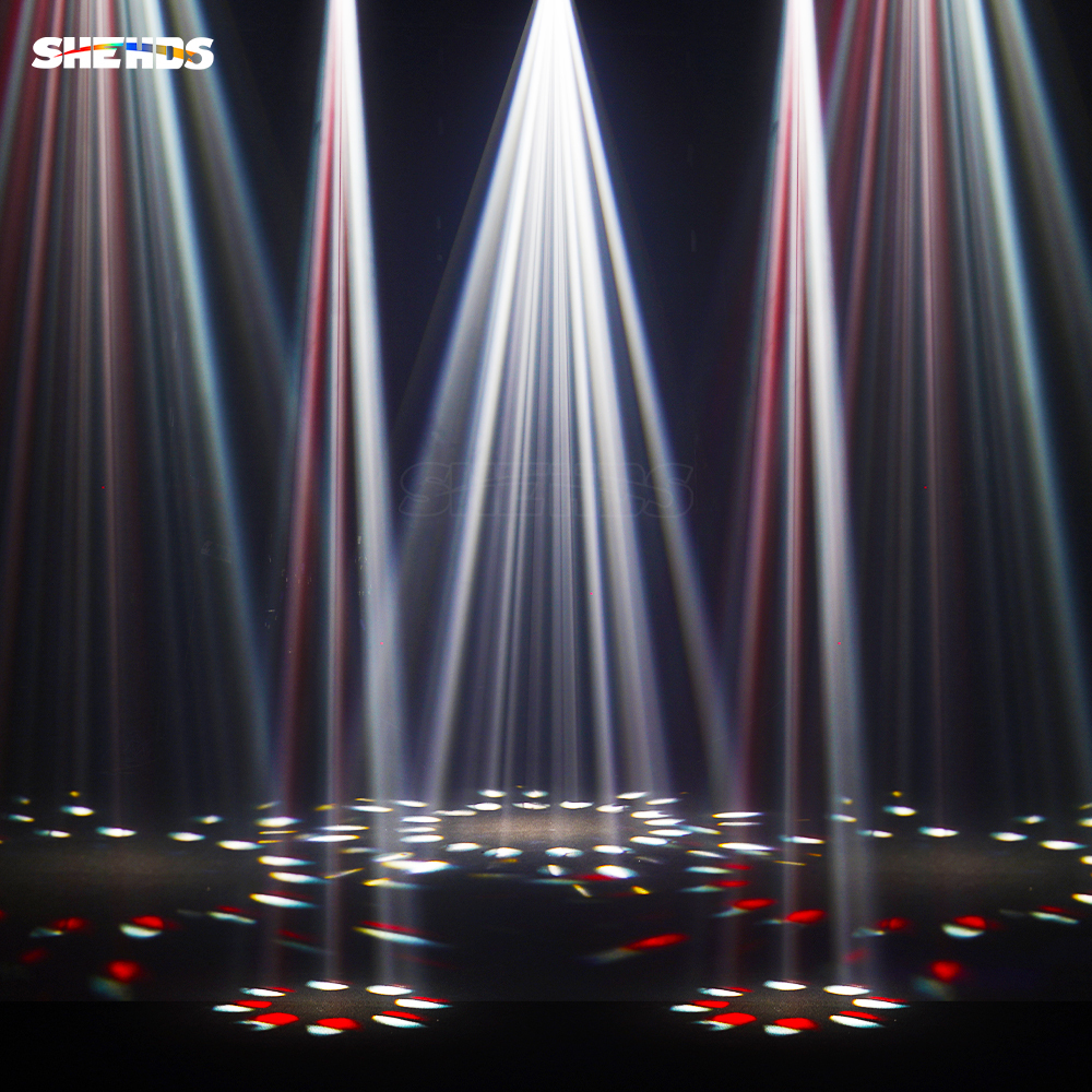 SHEHDS GalaxyJet Beam 380W 19R Moving Head Lighting with Ring Effect High Power and RDM Function Good For Concert LiveShow