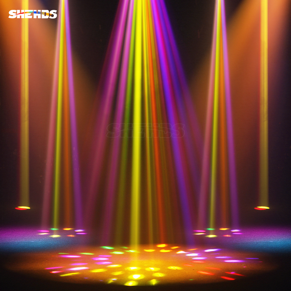 SHEHDS GalaxyJet Beam 380W 19R Moving Head Lighting with Ring Effect High Power and RDM Function Good For Concert LiveShow