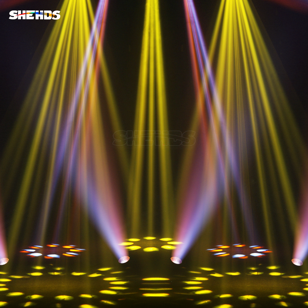 SHEHDS GalaxyJet Beam 380W 19R Moving Head Lighting with Ring Effect High Power and RDM Function Good For Concert LiveShow