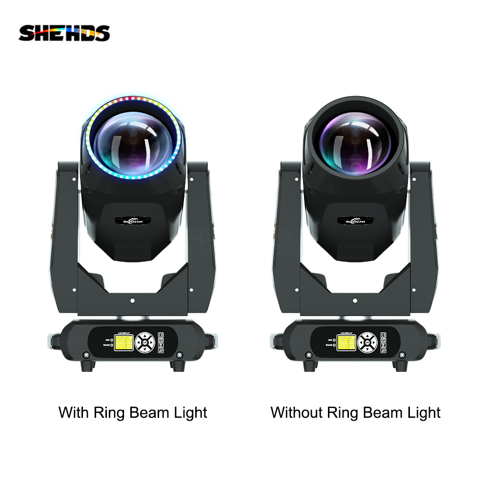 SHEHDS GalaxyJet Beam 380W 19R Moving Head Lighting with Ring Effect High Power and RDM Function Good For Concert LiveShow