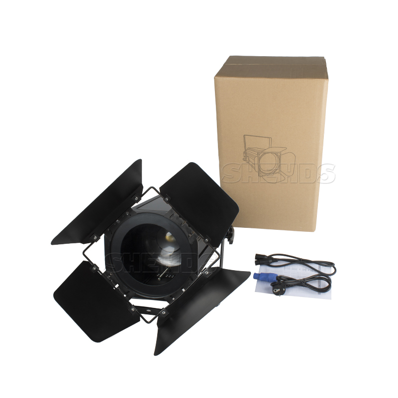 SHEHDS （With Barndoors） LED COB 200W Zoom Warm/ Cool Par Light For Disco Party