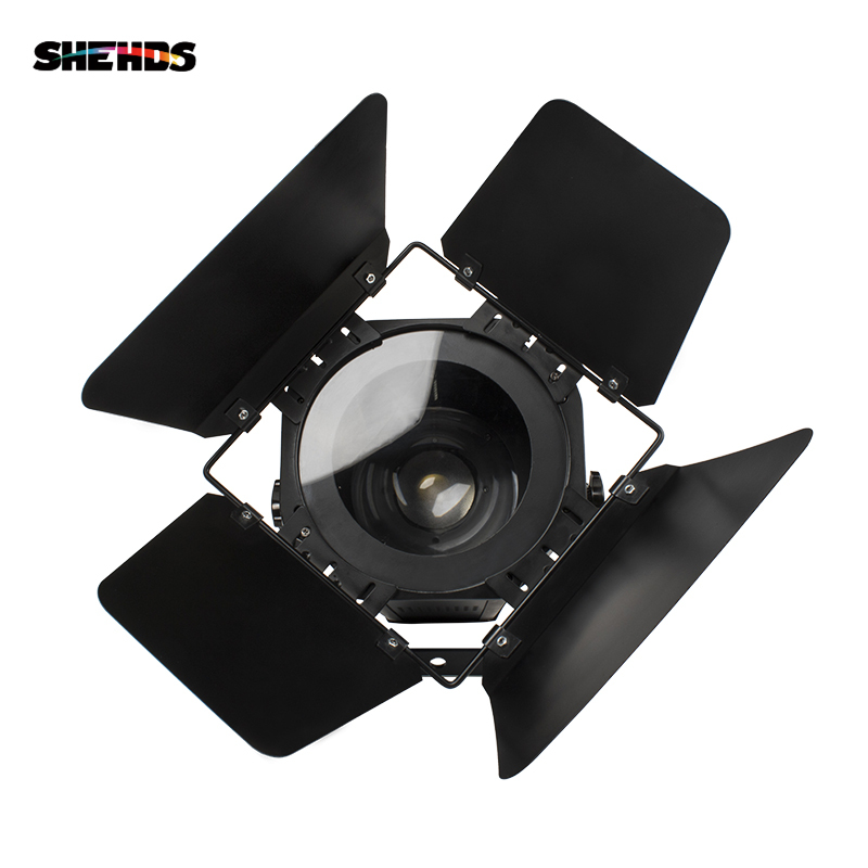 SHEHDS （With Barndoors） LED COB 200W Zoom Warm/ Cool Par Light For Disco Party
