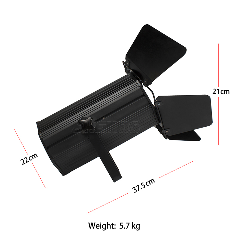 SHEHDS （With Barndoors） LED COB 200W Zoom Warm/ Cool Par Light For Disco Party