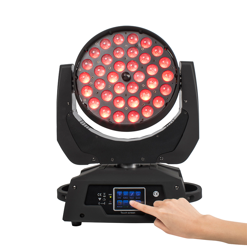 SHEHDS Wash Zoom 36x18W RGBWA+UV Moving Head For Wedding DJ Show Stage
