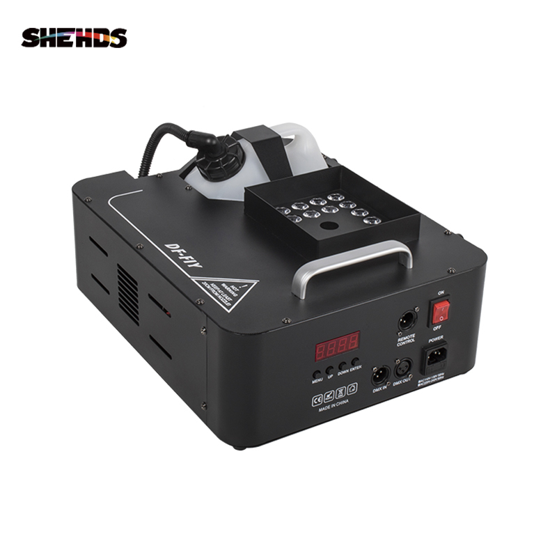 SHEHDS LED 24x9W RGB Fog Machine 1500W Power Smoke Machine Good for Party Wedding Concert